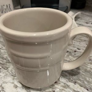 8 Longaberger ivory ceramic mugs